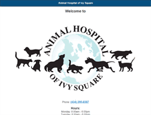 Tablet Screenshot of animalhospitalofivysquare.com